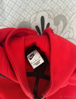 Nike tech fleece červený M - 4