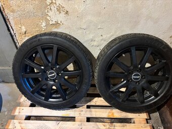 Predám čierne disky 5x100 R16 s pneumatikami Michelin Alpin - 4