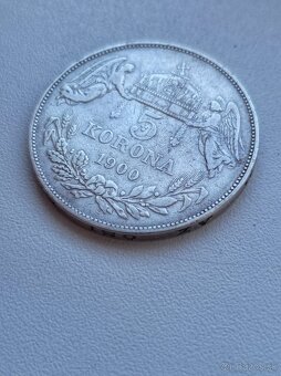 5 Korún FJ I. 1900 Rakúsko - Uhorsko KB-Kremnica - 4