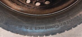 Zimné pneu..na plechových diskoch a tpms sada - 4