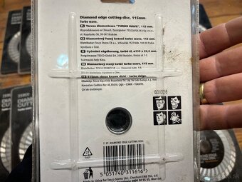 Predám nové diamantové kotúče 115mm, spolu 15 kusov. - 4