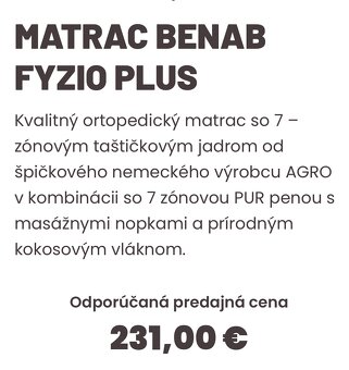 Matrace, taštičkové, pružinové Benab 90x200 - 4