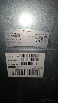 5 ročná plne funkčná práčka Whirlpool TDLR 60110 - 4
