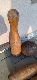 🪵 Starý drevený kolkový set - 4