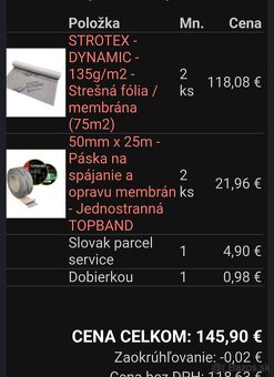 Strešná fólia + páska - 4