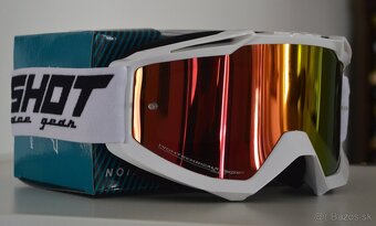 shot helma prilba perleťová červená modrá okuliare - 4