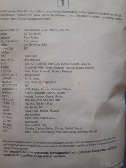 Sada potahů sedadel pro veterány NOVÉ - 4