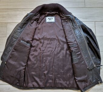 Pánská kožená bunda Max velikost M pravá kůže - 4