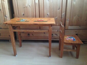Retro drevený detský set - 4
