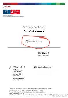 Bosch PROFESSIONAL GSR 18V-90 C aku vŕtací skrutkovač - 4