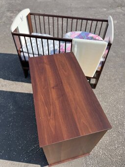 Detska postielka s matracom + komoda - 4