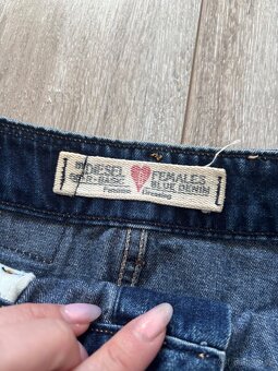 Diesel riflová sukňa - 4