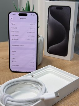 Apple iPhone 15 Pro 128GB - ZÁRUKA / NOVÁ BATÉRIA - 4