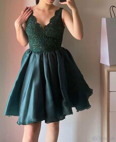 Zelené šaty M - 4