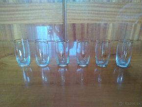Retro sklenené poháre, vázy, šálky - 4