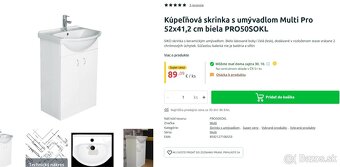 Kúpelnová skrinka s umývadlom - 4