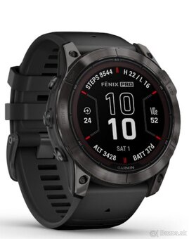 Garmin fenix 7X Pro Sapphire Solar hodinky, Carbon Gray DLC - 4