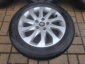 Alu disky 5x112 R16 Seat + 205/55 R16 letné pneumatiky - 4