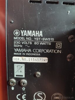 Predám subwoofer Yamaha YST-SW515 - 4