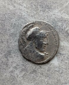 Rímska antická minca denarius Republika - Lentulus 88 p.n.l. - 4