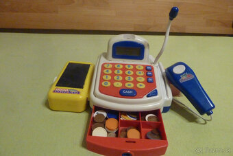 Pokladňa s obchodom, skenerom,mikrofónom,  Húsenica-sama ide - 4