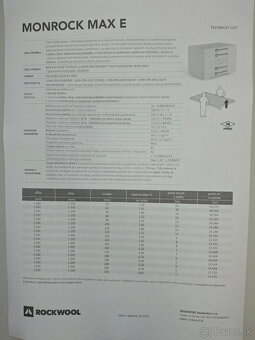 ROCKWOOL MONROCK MAX E -Minerálna Vata Pôvod.cena:399Eur/m3 - 4