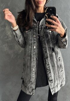 Denim oversize denim bunda - 4