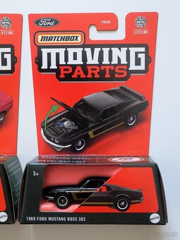 Matchbox Moving Parts - Porsche Taycan, Mazda, Ford Mustang - 4
