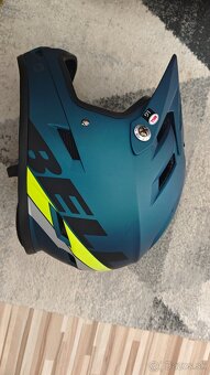 Prilba BELL Sanction Mat Blue/Hi-Viz - 4