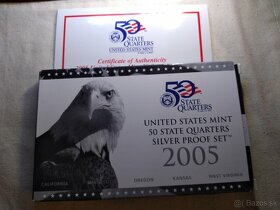 6x Strieborných proof sád "50 State" 2004-2009 - 4