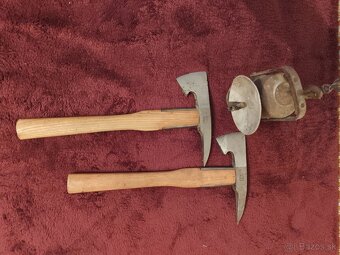 hasičská sekerka , banícka karbidová lampa - 4