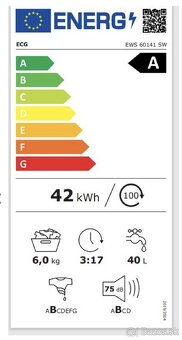 Práčka ECG EWS 60141 SW biela
 - 4