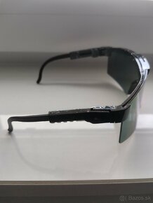 Športové slnečné okuliare Pit Viper (čierne-modré sklo) - 4