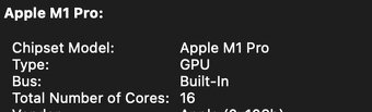 Macbook Pro 16 2021 10core CPU 16core GPU 16GB RAM 1TB SSD - 4
