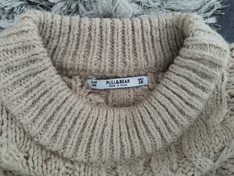 Hnedý vlnený pulóver L - zn.Pull&Bear - 4