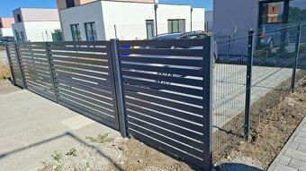 hlníkové ploty brány,posuvné brány,zábradlia pergoli - 4