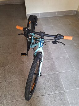 Predám detský bicykel 24kola Scott modry - 4