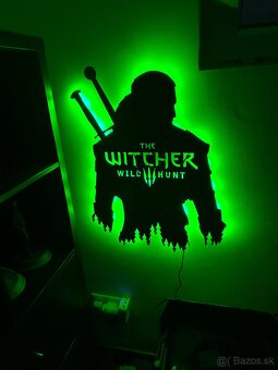 LED dekoracia na stenu Witcher wild hunt - 4