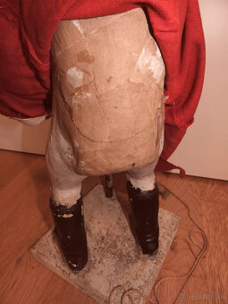 Starožitná kývačka na hlavu Santa Clausa +67 cm+ okolo roku - 4