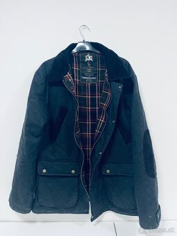 Prešívaná Bunda s Tartanom (Barbour štýl) vel L - 4