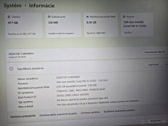 Kovovy Dell Inspiron 14 5430 v TOP STAVE s procesorom i5 13 - 4