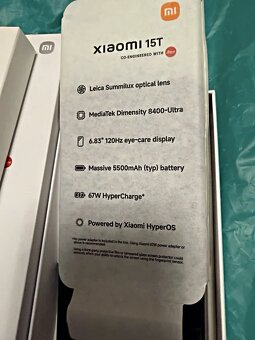 Nový  Xiaomi 15T 5G 12CB/256GB, černý - 4