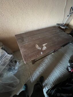 Drevený stôl môže byť ako ponk - 4