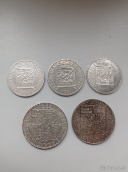 Striebro - Československo Kčs - koruna - prvá republika - 4