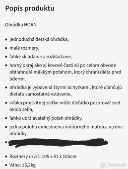 Detska skladacia ohradka BERBER - 4