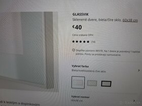 Predam presklene dvierka IKEA BESTA-GLASSVIK - matne sklo - 4