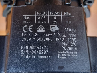 Obehové čerpadlo Grundfos ALPHA1 L 25-40 180 mm - 4