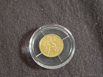 Predám zlaté mince 1/25 oz Au , český lev - 4