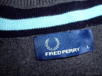 Fred Perry pánsky sveter tmavošedý L-M - 4