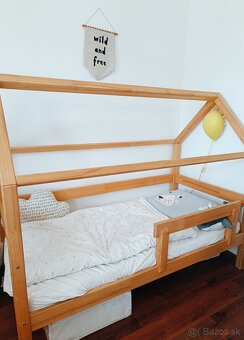 Detská domčeková posteľ z masívu - 4